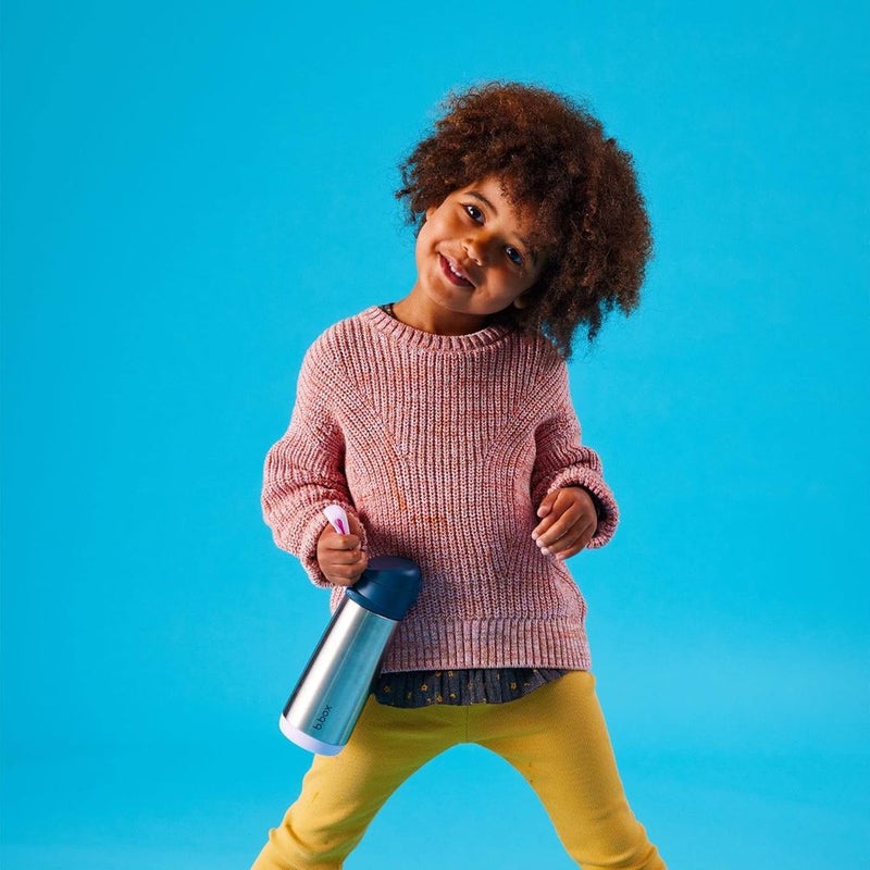 بي بوكس زجاجة شراب معزولة 350 مم - كحلي - 500906 - Image 3